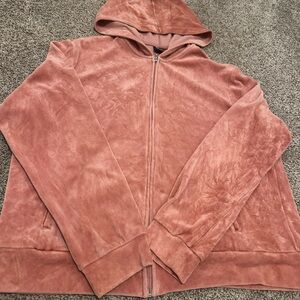 NY Jeans coral Zip-Up Hoodie